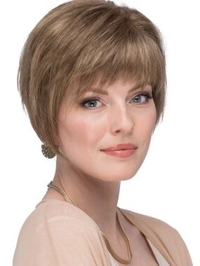 Estetica Radiant Pieces Vivid French 6” Remy Human Hair Topper/Wiglet – R12/26H